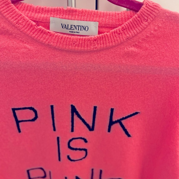 Valentino Pink is Punk Cashmere Blend Sweater - Picture 5 of 6